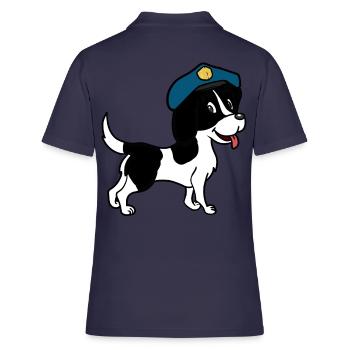 Chien police chien chien chien de garde chien de garde animaux de la police - Polo Femme - bleu marine - Dos - Ailine (174cm)