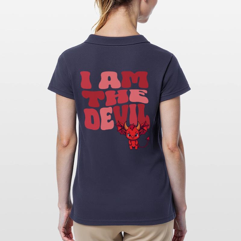 Devil Little Devil Devil Devil Woman Devil Guy Women's Polo Shirt