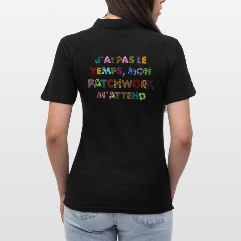 Patchwork: no time, my patchwork awaits me Women's Polo Shirt
