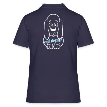 Amoureux de chiens - Polo Femme - bleu marine - Dos - Ailine (174cm)