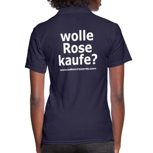 Wolle Rose Kaufe (weisse Schrift) - Frauen Polo Shirt