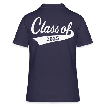 Classe de 2025 (Classe de diplôme) - Polo Femme - bleu marine - Dos - Ailine (174cm)
