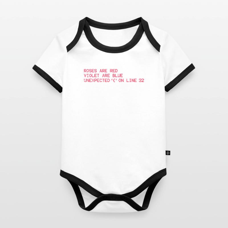 Cadeau de programmation codeur codeur programmeur Body Bébé bio contrasté manches courtes