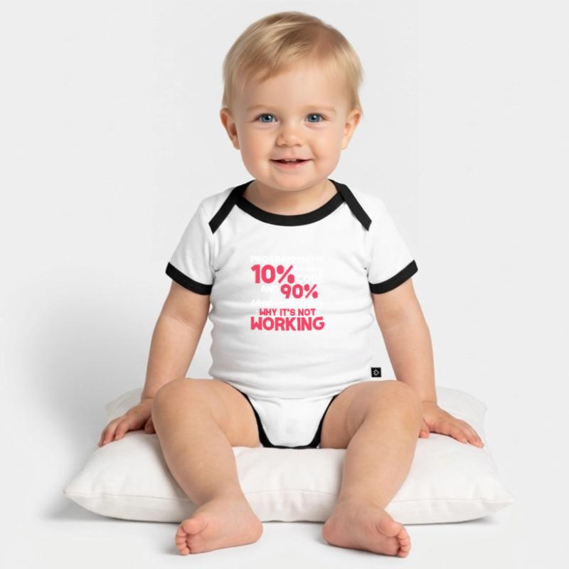 Softwareentwickler Programmierer Software Baby Bio-Kurzarm-Kontrastbody