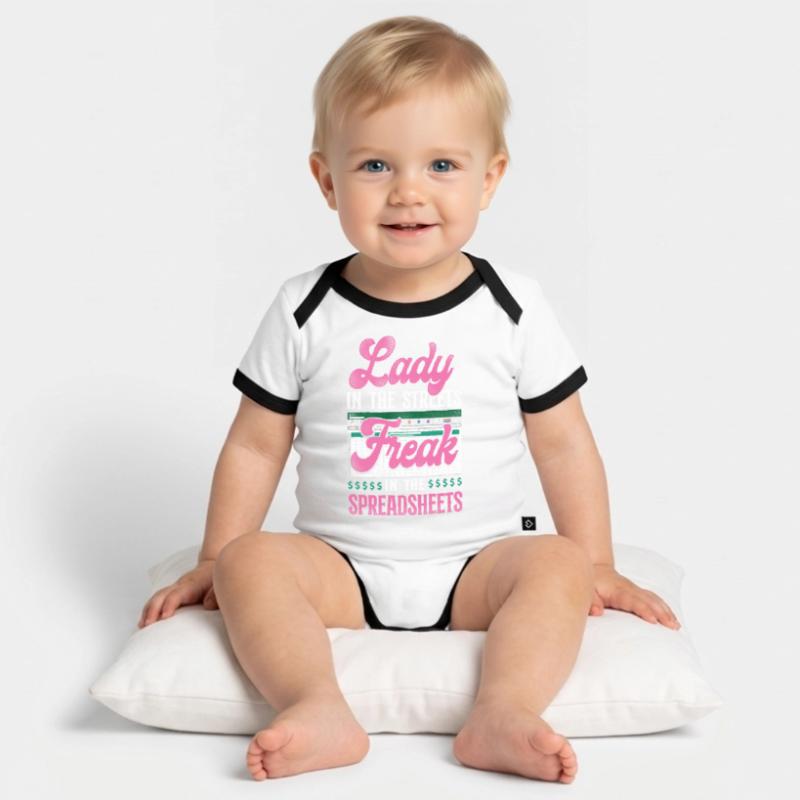 Comptable Comptable Comptable Comptabilité Body Bébé bio contrasté manches courtes