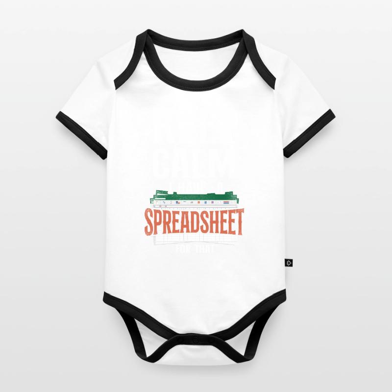 Comptable Comptable Comptable Comptabilité Body Bébé bio contrasté manches courtes