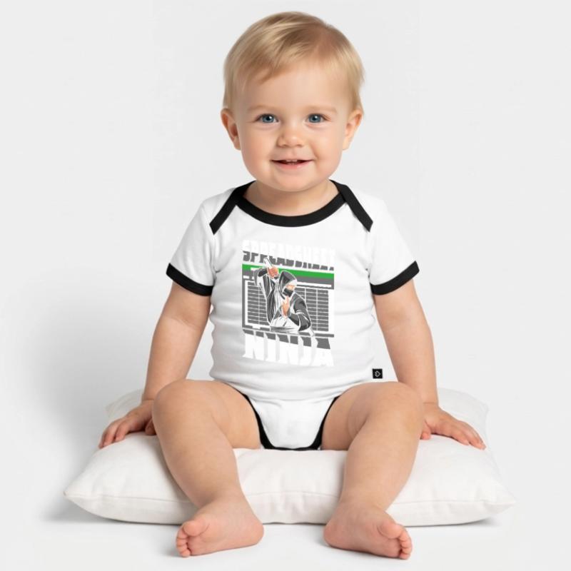 Comptable Comptable Comptable Comptabilité Body Bébé bio contrasté manches courtes