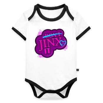 Jinx IT - Organic Baby Contrasting Bodysuit - white/black  - Front