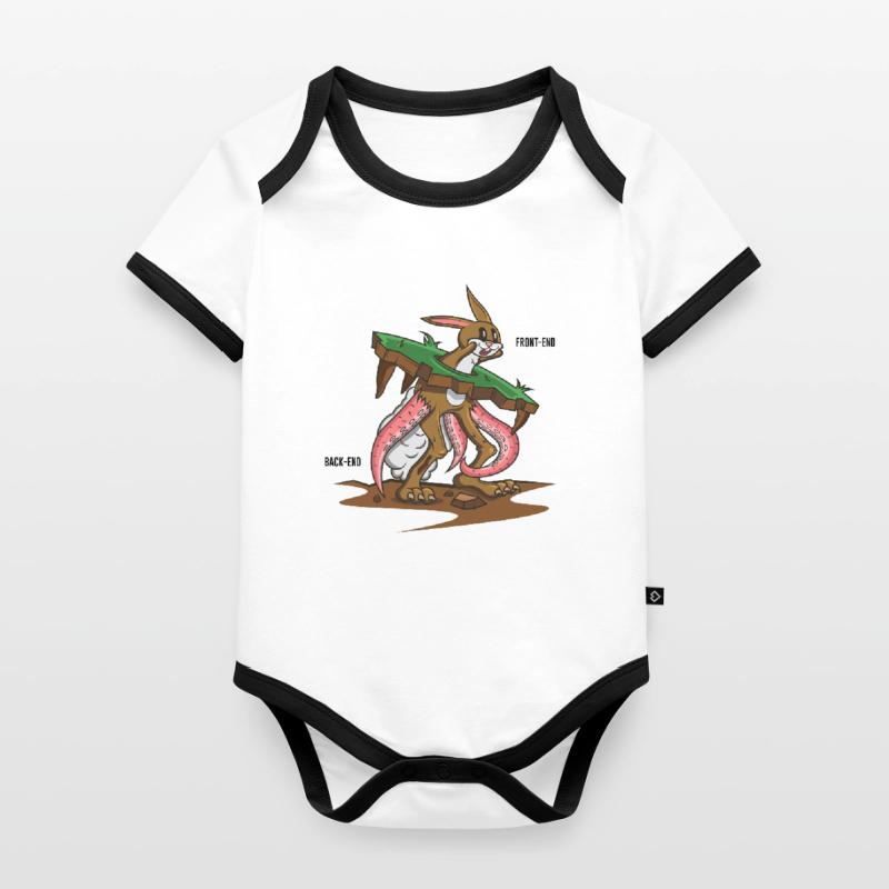 Lustiges Programmieren Informatik Software Baby Bio-Kurzarm-Kontrastbody