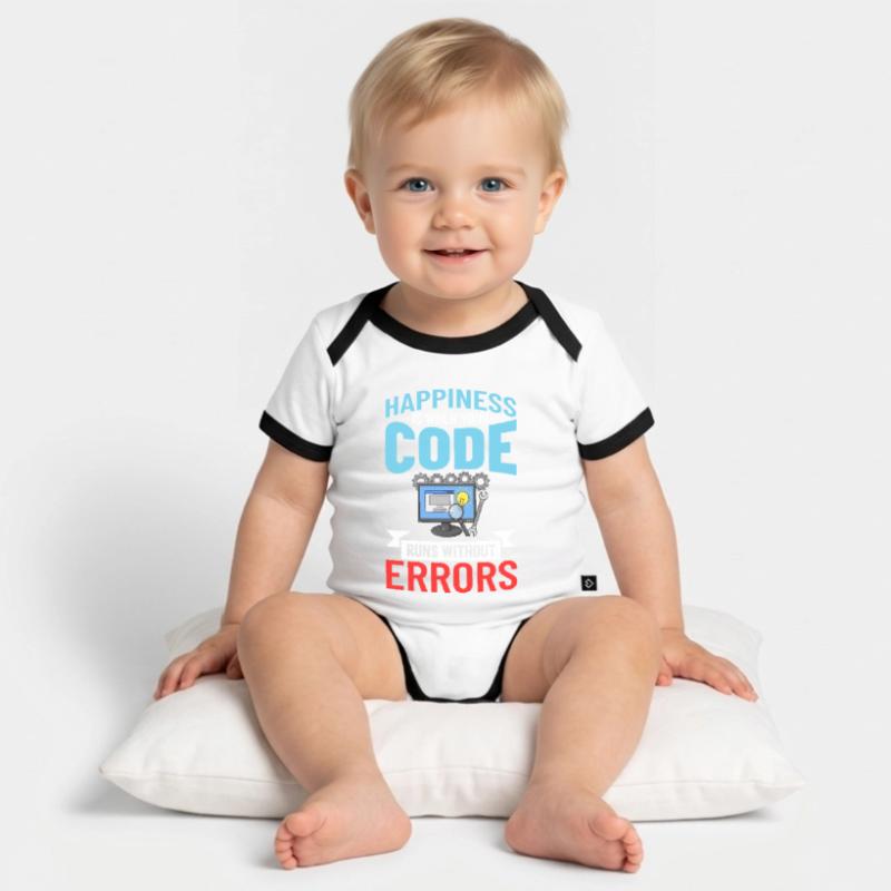 Software Development Software Developer Developer Organic Baby Contrasting Bodysuit