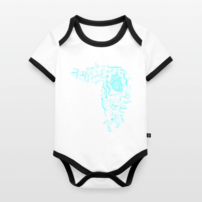 Informatiker Informatik Programmierer Nerd Geek Baby Bio-Kurzarm-Kontrastbody