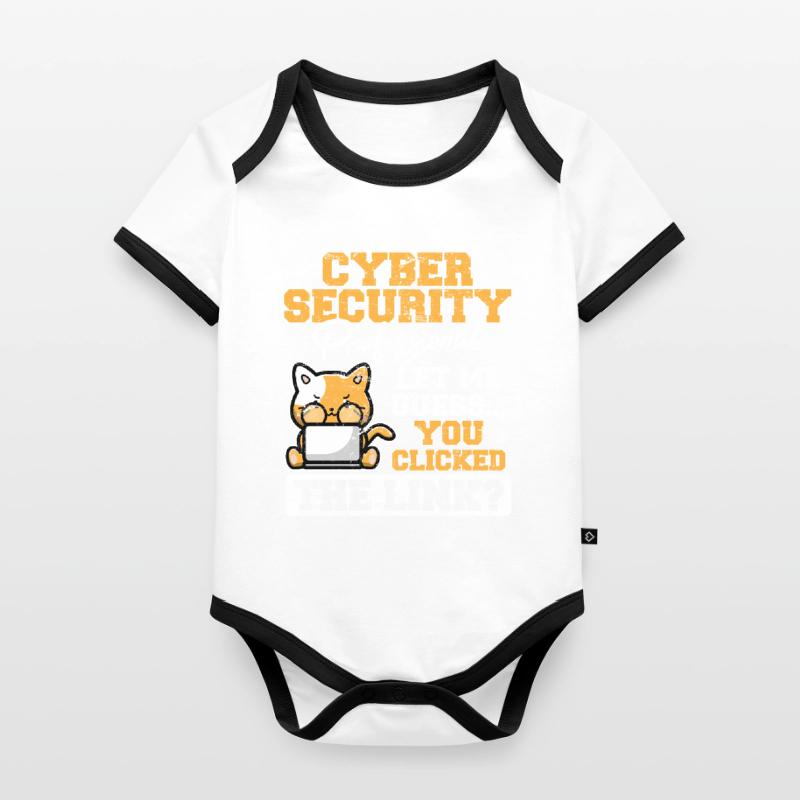 Cybersecurity Cyber Security MFA Hacker Pentester Organic Baby Contrasting Bodysuit