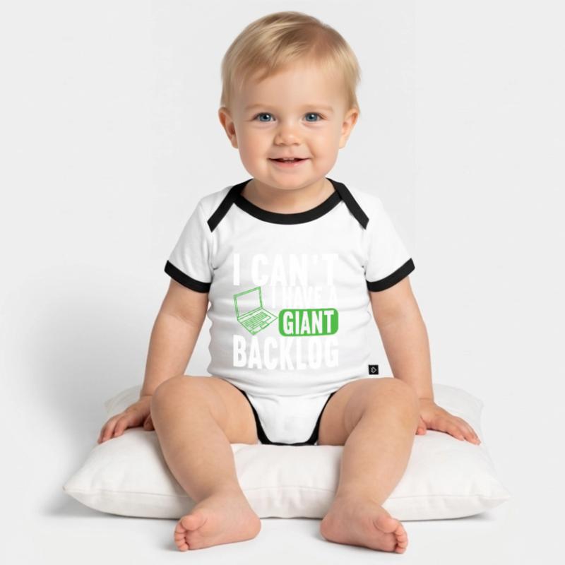 Programmer Computer Scientist Organic Baby Contrasting Bodysuit