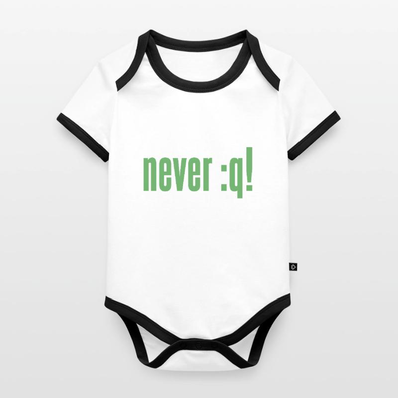 Entwickler Coder Programmierer Lustig Baby Bio-Kurzarm-Kontrastbody