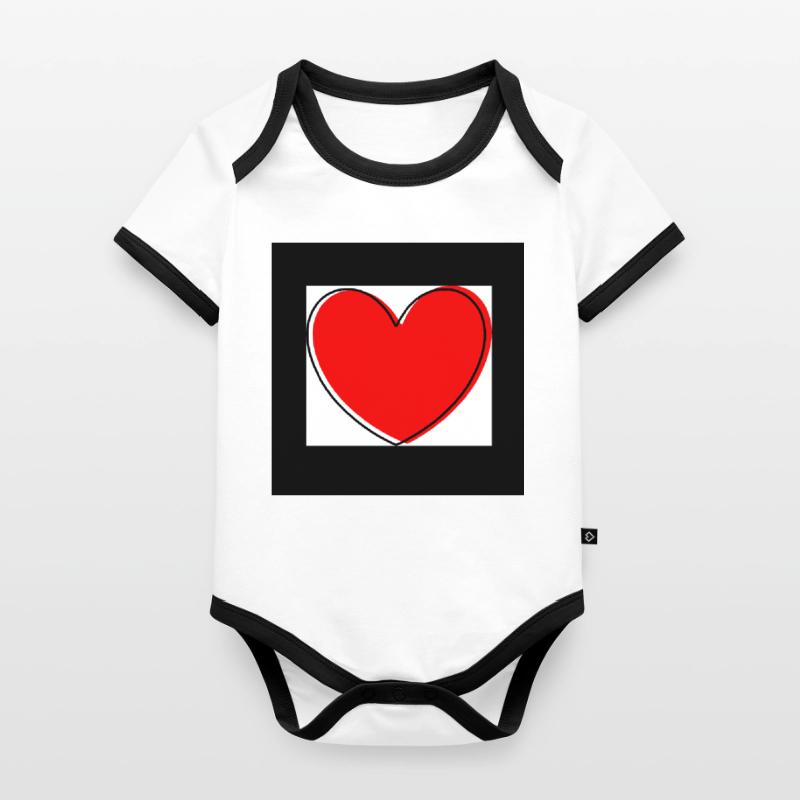 Muttertags Geschenk Mutter Muttertag Geschenkidee  Baby Bio-Kurzarm-Kontrastbody