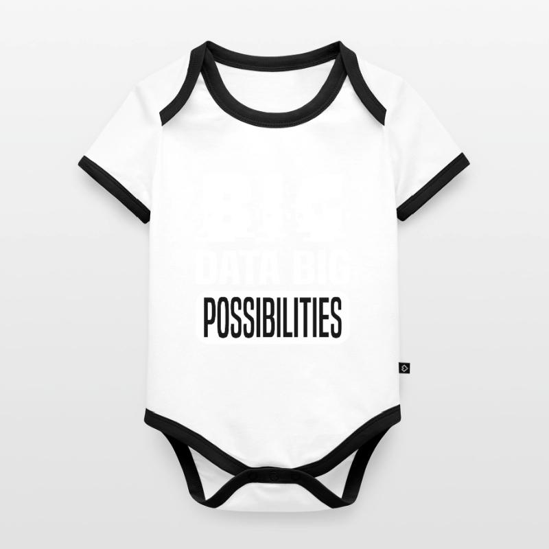 Internet Des Objets IOT Programmeur Admin IT Body Bébé bio contrasté manches courtes