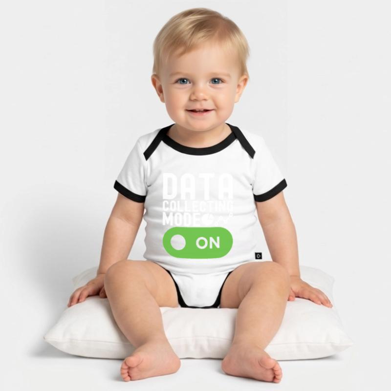 Data Science Data Analyst Organic Baby Contrasting Bodysuit