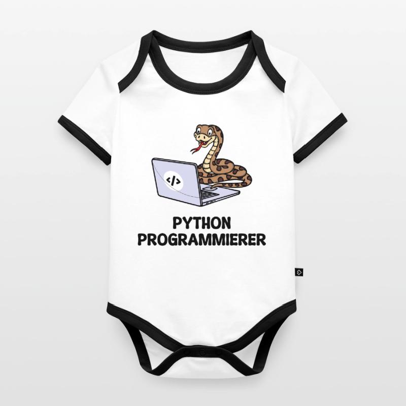 Baby Bio-Kurzarm-Kontrastbody