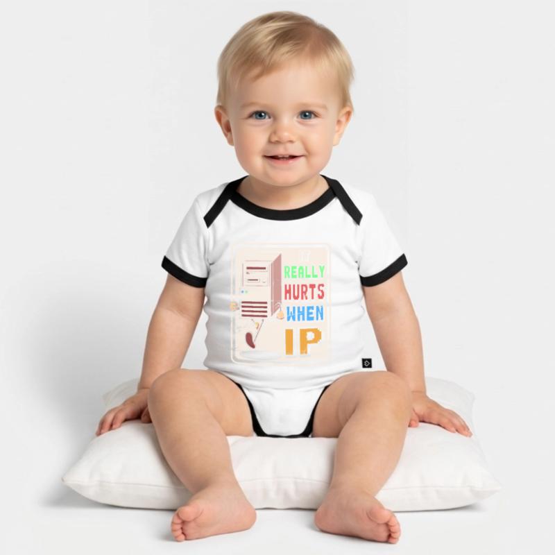 IT Geek, PC Accessories Storage Devices Evolution Organic Baby Contrasting Bodysuit