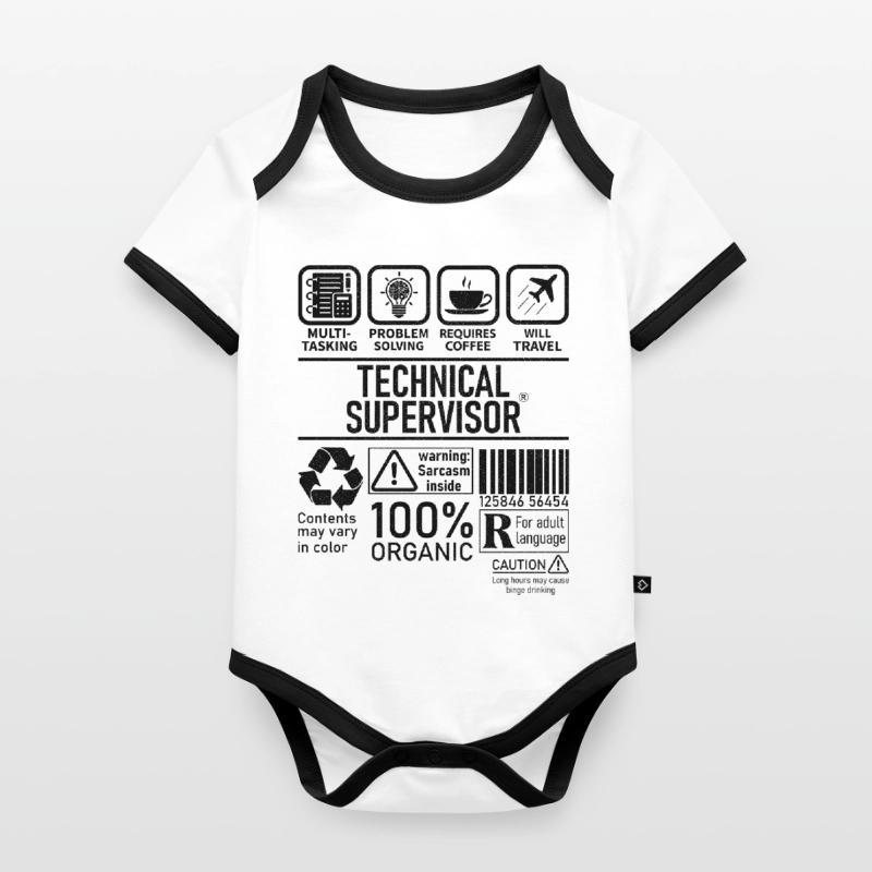 Technical Supervisor multi tasking problem solving Organic Baby Contrasting Bodysuit