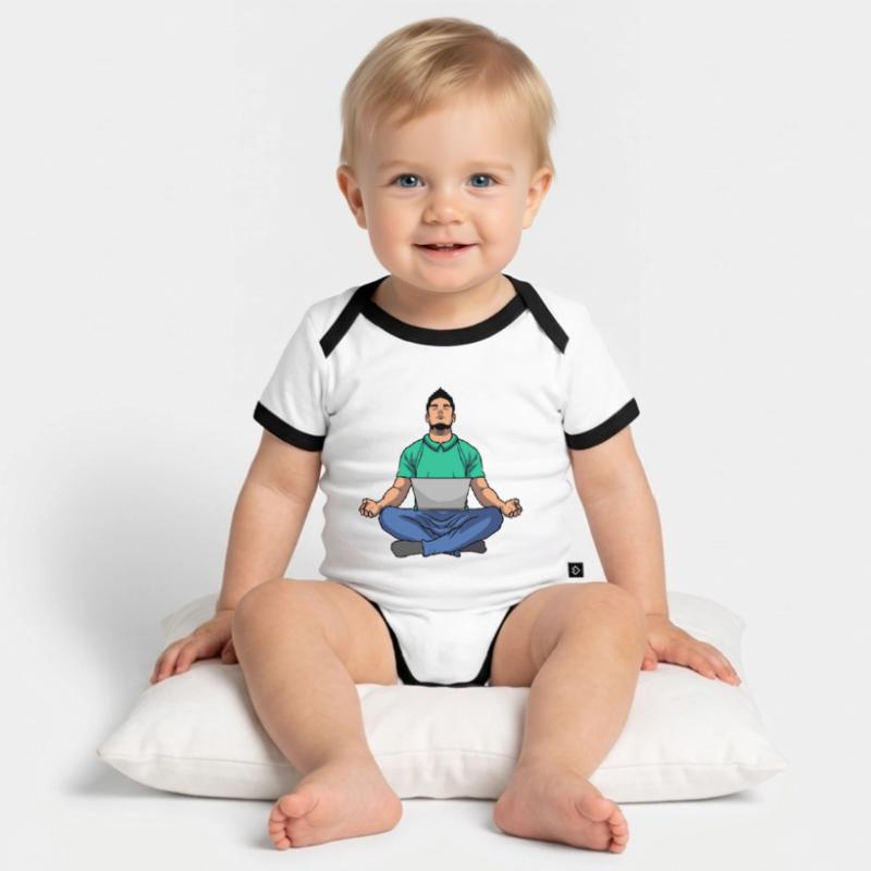 Programmierer Coder Software Entwickler Baby Bio-Kurzarm-Kontrastbody
