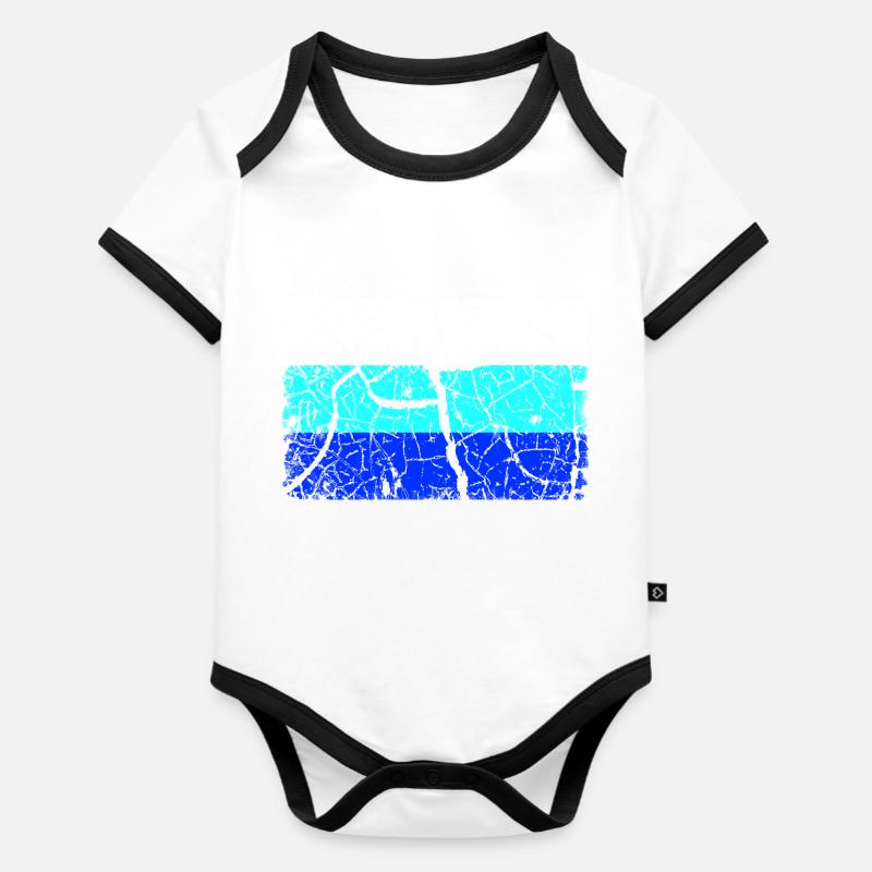 Germany Flag INVERTED Organic Baby Contrasting Bodysuit