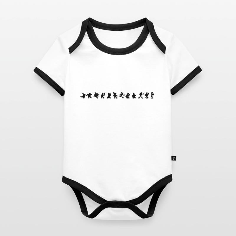 Pixel Evolution Organic Baby Contrasting Bodysuit