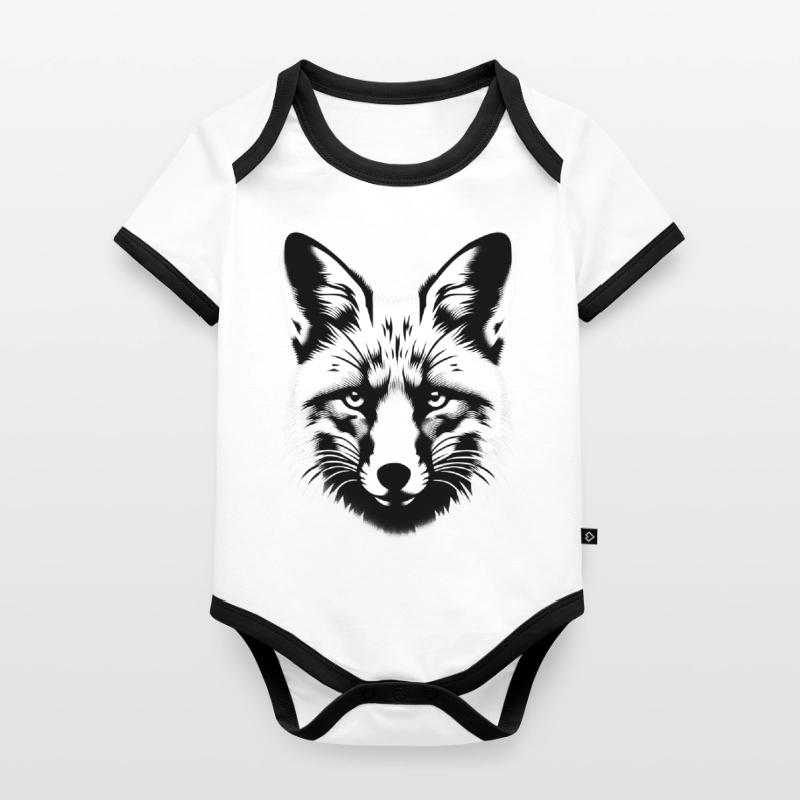 Fuchs Tierleben | Fox Baby Bio-Kurzarm-Kontrastbody