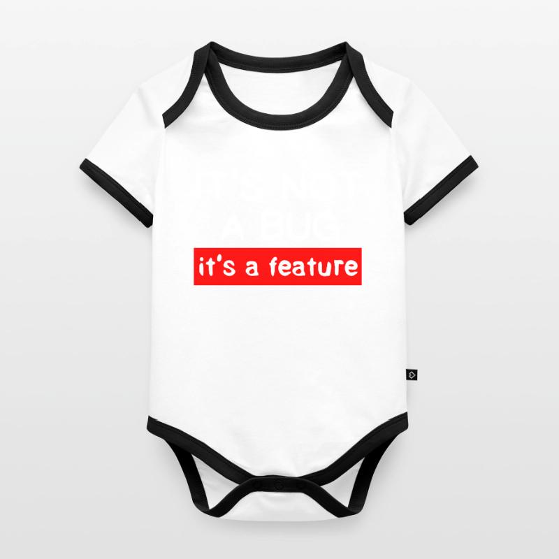 Programmierer - Coder - Hacker - IT Baby Bio-Kurzarm-Kontrastbody