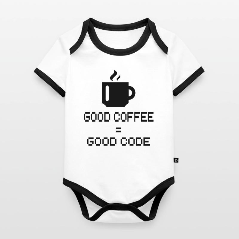 Programmierer - Coder - Hacker - IT Baby Bio-Kurzarm-Kontrastbody