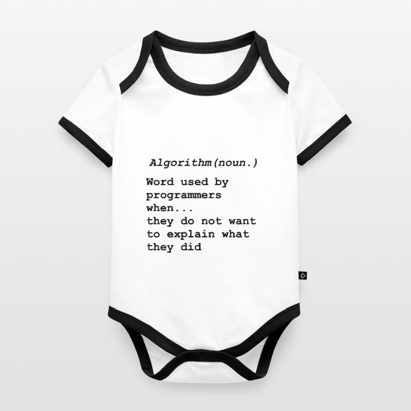 Programming programmer computer scientist computer science Organic Baby Contrasting Bodysuit