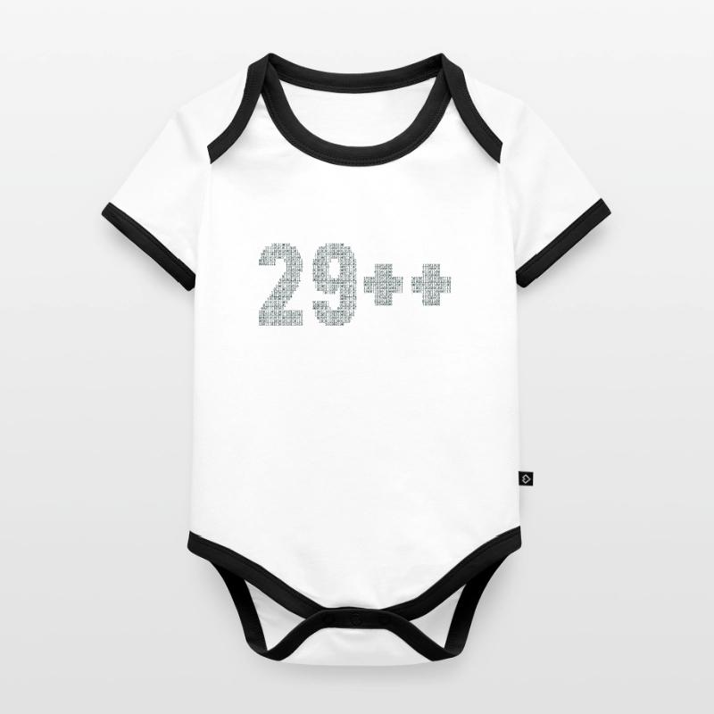 29++ Software Developer Engineer Full Stack 30th Organic Baby Contrasting Bodysuit