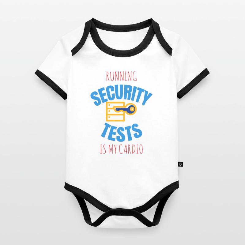 Cybersecurity - IT Security Computer Scientist Organic Baby Contrasting Bodysuit