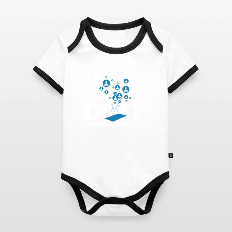Web Developer Do It Responsively Website Program Organic Baby Contrasting Bodysuit