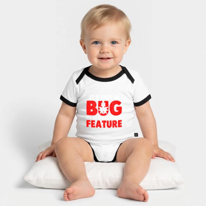 Webentwickler Website-entwicklung It-programmierer Baby Bio-Kurzarm-Kontrastbody