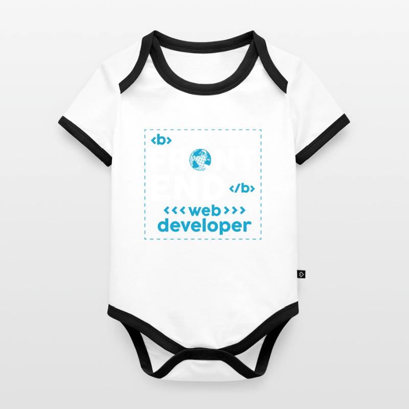 Webentwickler Website-entwicklung It-programmierer Baby Bio-Kurzarm-Kontrastbody