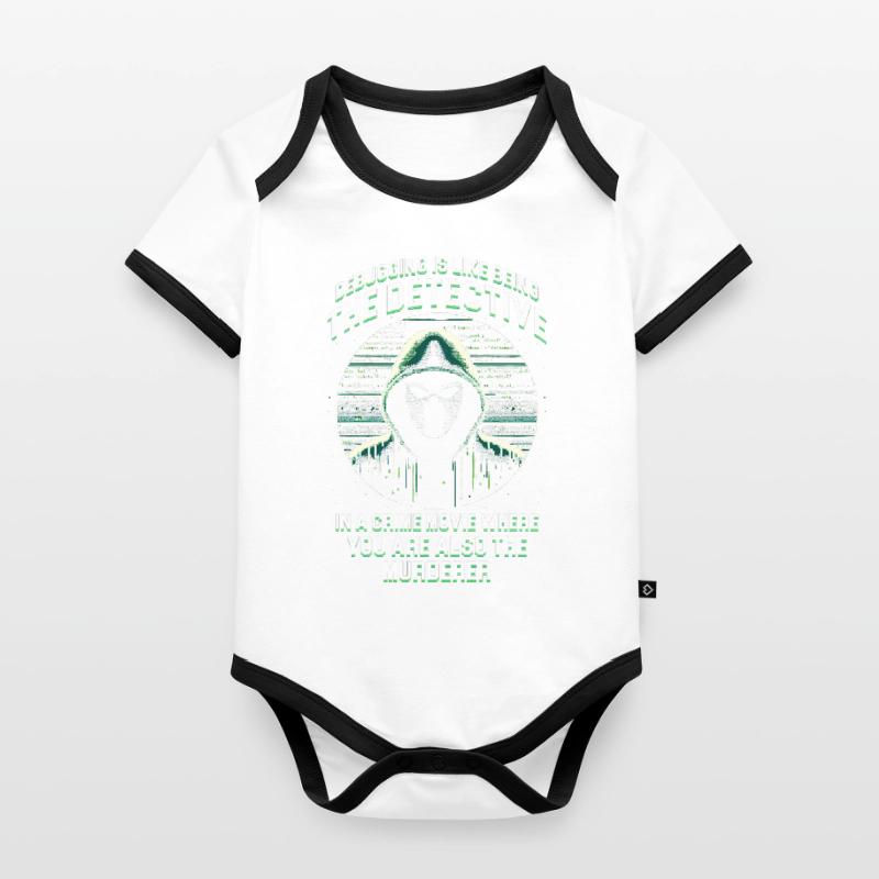 Penetrationstester Penetration Tester Debugging Organic Baby Contrasting Bodysuit