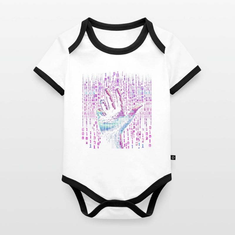 Programmer Programming Computer Science Organic Baby Contrasting Bodysuit