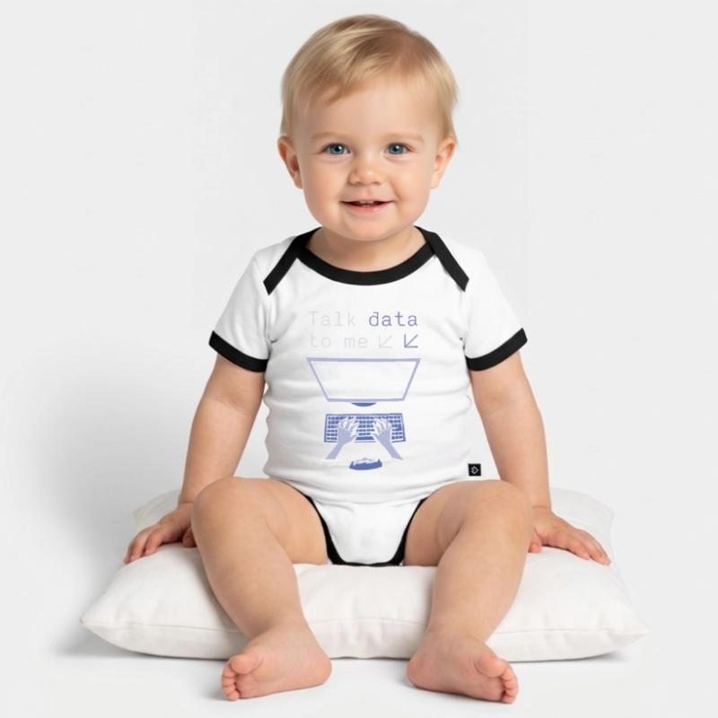Big Data Engineer Science Data Analyst Pc Organic Baby Contrasting Bodysuit