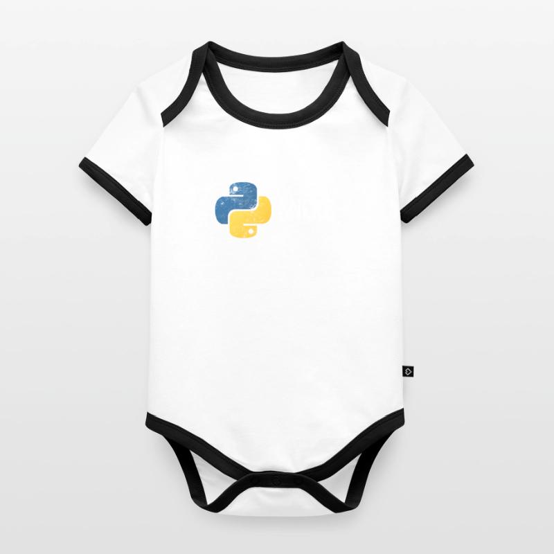 Lustige Python-Programmierer-Programmierung in Not Baby Bio-Kurzarm-Kontrastbody
