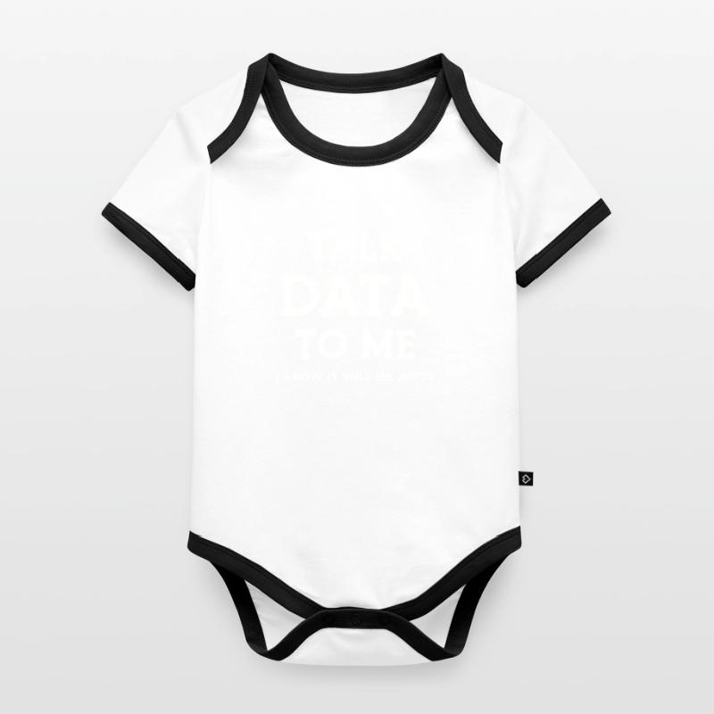 Data Science Statistics Data Scientist Baby Bio-Kurzarm-Kontrastbody