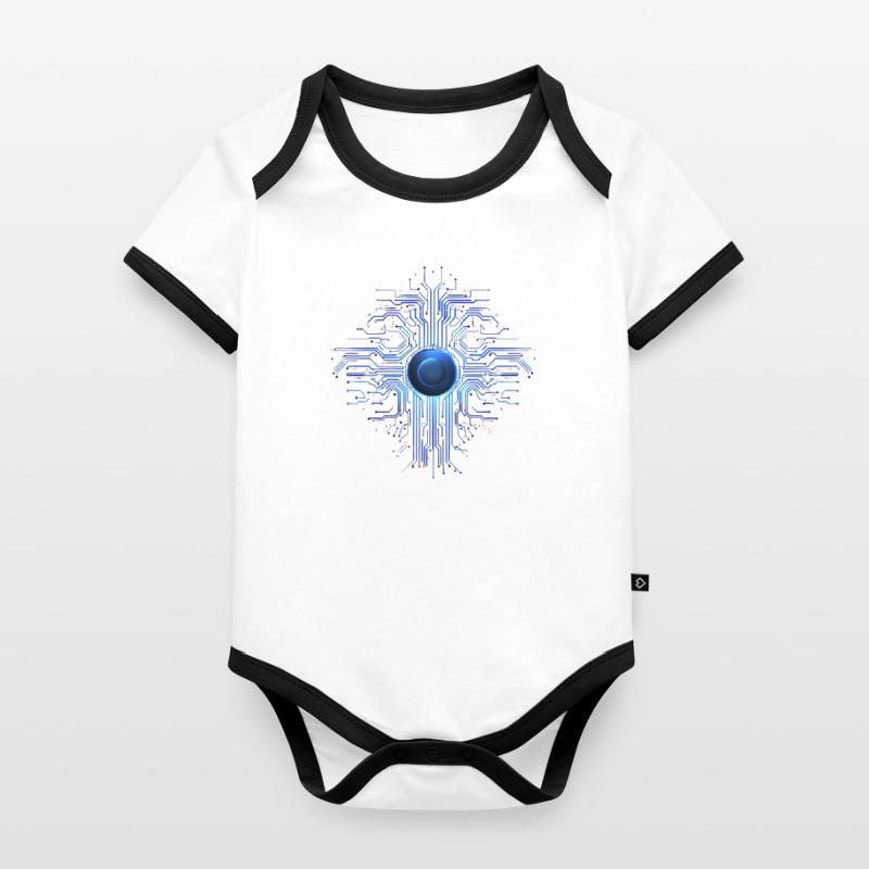 Machine Learning AI Deep Learning Programmer Organic Baby Contrasting Bodysuit