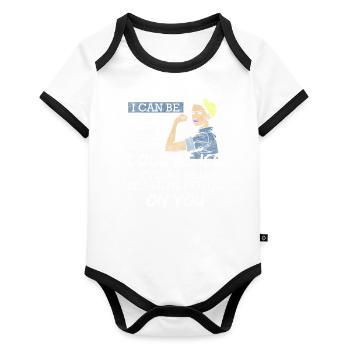 Leo superstition characteristics Leo - Organic Baby Contrasting Bodysuit - white/black  - Front