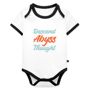 Philosophy - Organic Baby Contrasting Bodysuit - white/black  - Front