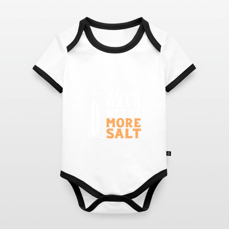 Cybersecurity Cyber Programmierer Hacker Baby Bio-Kurzarm-Kontrastbody