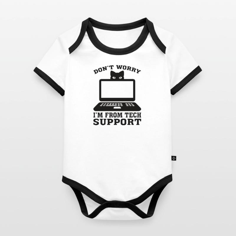 Technical Support Computer Technology IT Software Organic Baby Contrasting Bodysuit
