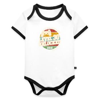 Legendary Since 1994 Vintage Anniversai Gift - Organic Baby Contrasting Bodysuit - white/black  - Front