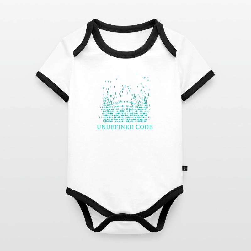 undefined unknown secret code nerd number Organic Baby Contrasting Bodysuit