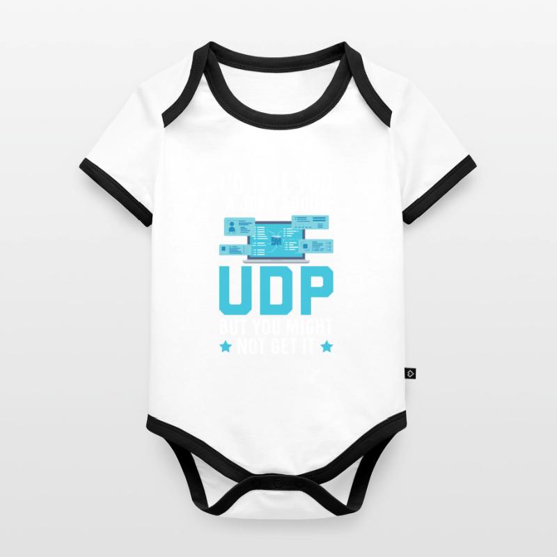 Technical Support Ctrl + Alt + Delete Go Now Organic Baby Contrasting Bodysuit