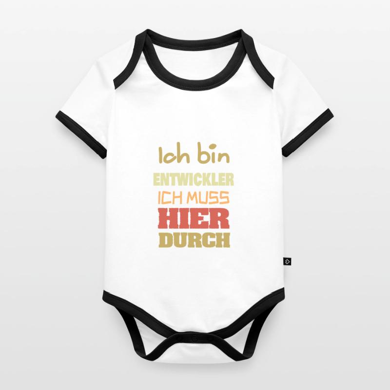 Developer as a profession Organic Baby Contrasting Bodysuit